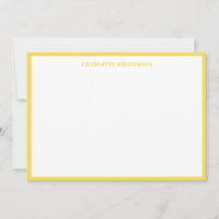 Dicke Typografie Personalisiert Name Gelbe Grenze