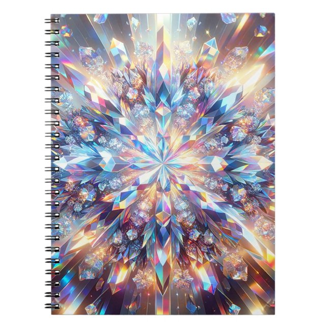 Dicke und holografische Kristalle Notizblock (Vorderseite)