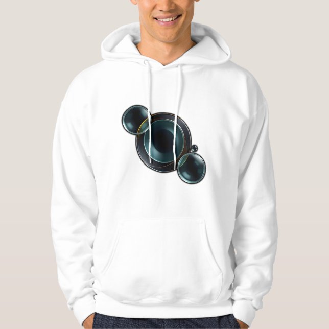 Dicke und moderne Abstrakte Kunst Hoodie (Vorderseite)