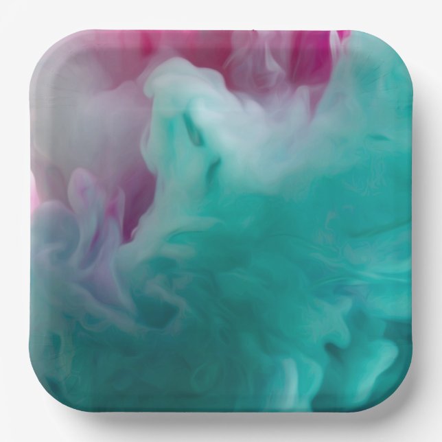 Dicke und schöne 9" Quadratpapierplatte Pappteller (Vorderseite)