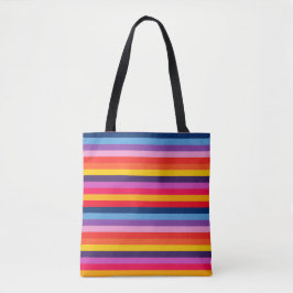 Dicke und schöne Regenbogenstreifen _kleiner Maßst Tasche