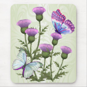 Dicken und Schmetterlinge Mousepad