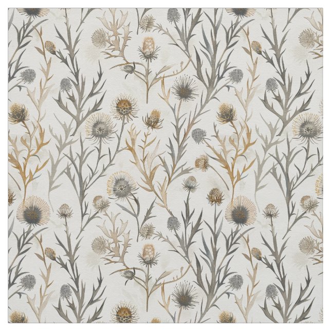 Dicken und Wildblumen Stoff (Muster)