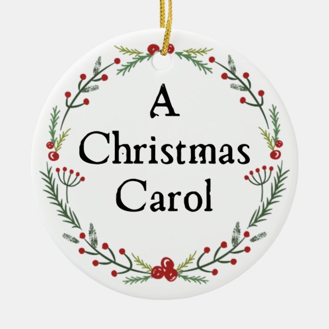 Dickens A Christmas Carol Personalisiert Keramik Ornament (Vorne)