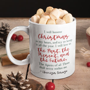 Dickens a Christmas Carol Scrooge Quote Viktoriani Kaffeetasse