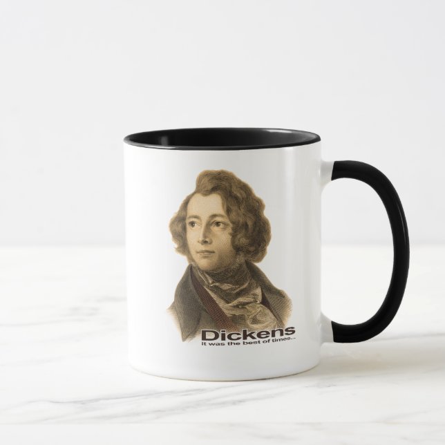 Dickens-Am besten von Zeiten TasseSepia Tasse (Rechts)