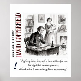 Dickens' David Copperfield Art Quote about Agnes Poster