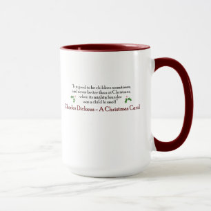Dickens eine Weihnachtscarol-Tasse Tasse