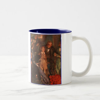 Dickens eines Rede Weihnachtscarols kleinen Tims Zweifarbige Tasse