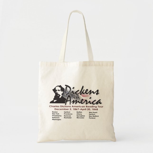 Dickens in Amerika-Tasche Tragetasche (Vorne)