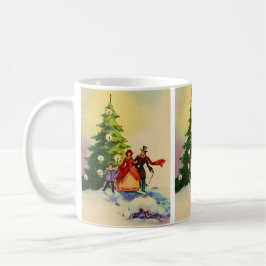 Dickens style Christmas illustration Kaffeetasse