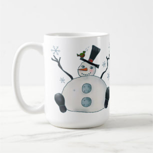 Dicker Schneemann Kaffeetasse