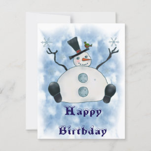 Dicker Schneemann Postkarte