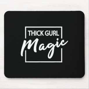 Dickes Mädchen Magie Plus Größe Niedliches Grafik Mousepad