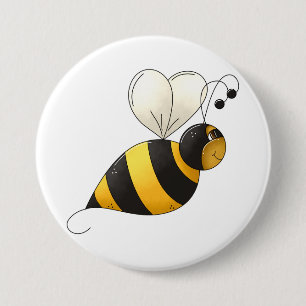 Dickflügelige Hummel Button