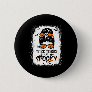 Dickige Oberschenkel und unheimliche Gänse Hallowe Button