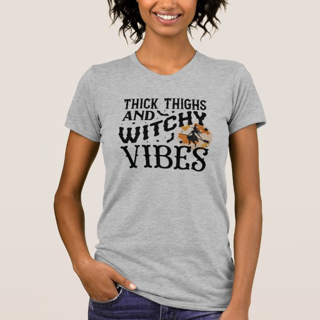 Dickige Oberschenkel und witzige Vibes T-Shirt (Vorderseite)