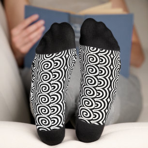 Dickige Wirbel weiße Socken