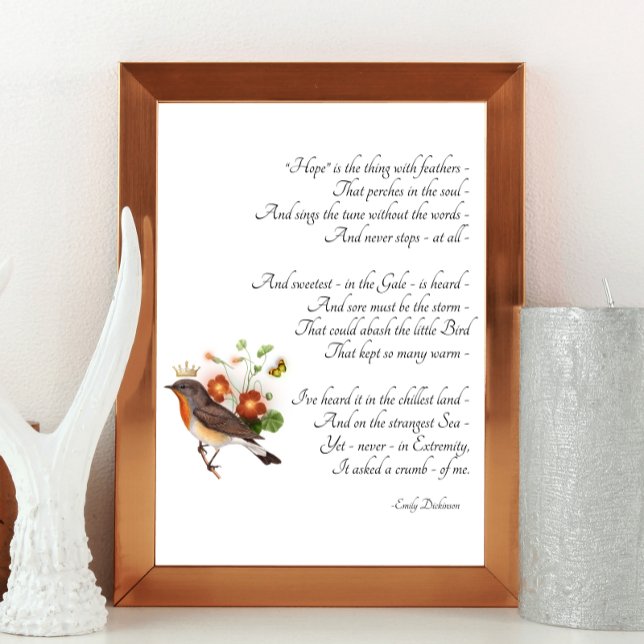 Dickinson Hope Poem Poster (Von Creator hochgeladen)