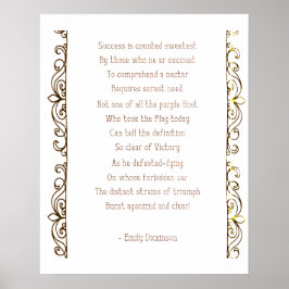 Dickinson's Erfolg zählt süßestes Gedicht II Poster