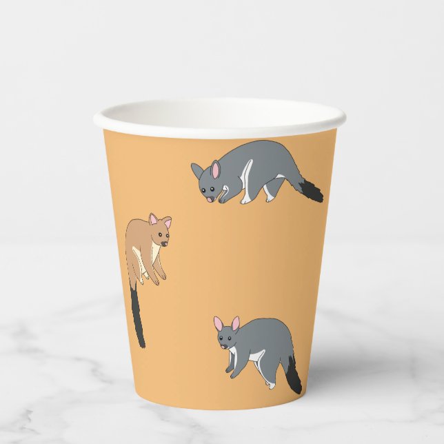 Dickschwanzpossums Papierbecher (Vorderseite)