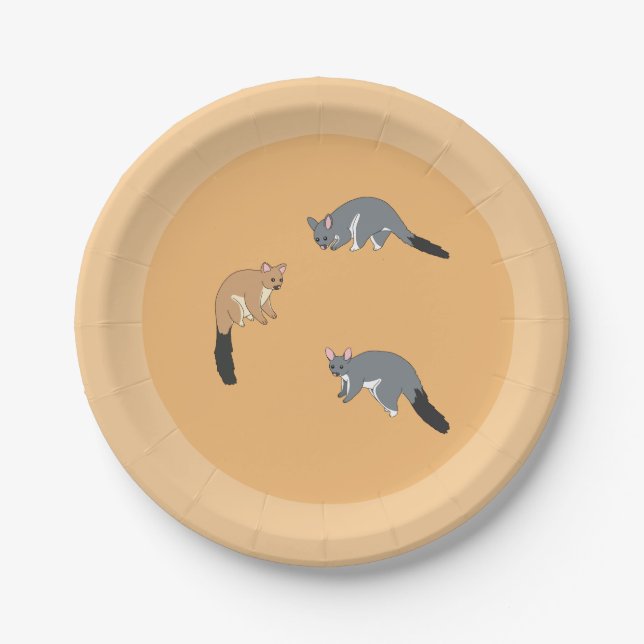 Dickschwanzpossums Pappteller (Vorderseite)