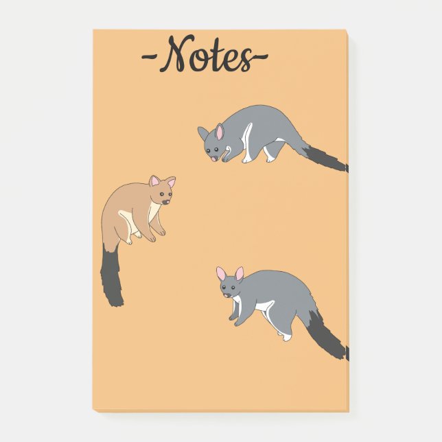 Dickschwanzpossums Post-it Klebezettel (Vorderseite)