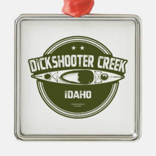 Dickshooter Creek Idaho Kayaking Ornament Aus Metall