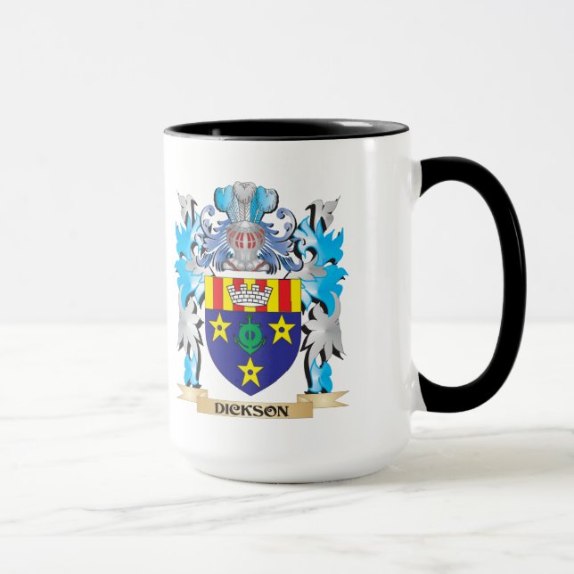 Dickson-Wappen - Familienwappen Tasse (Rechts)