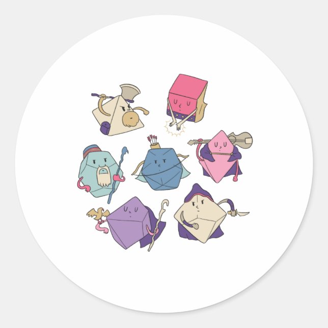 Dickzeichen Runder Aufkleber (Vorderseite)