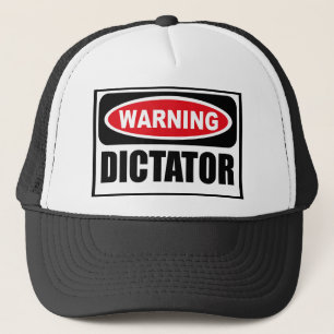 DICTATEUR d'avertissement casquette