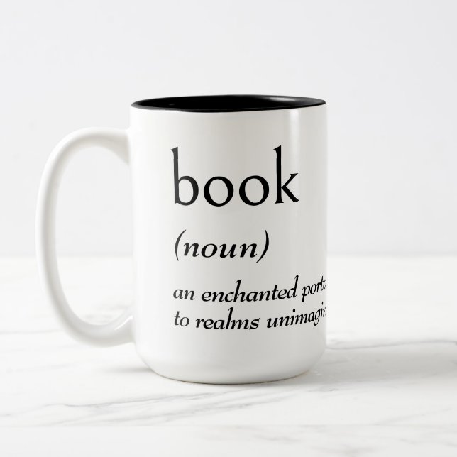 Dictionary Definition For BOOK Zweifarbige Tasse (Links)