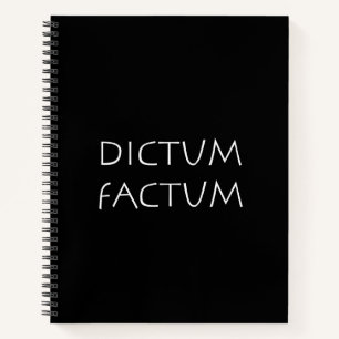 Dictum factum notizbuch