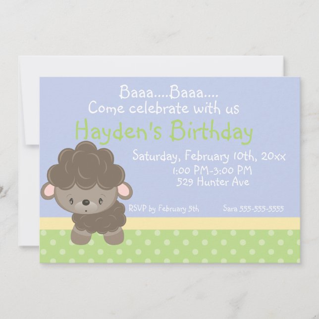 Diddles Einladung (Vorderseite)