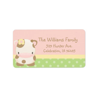 Diddles Farm Moo-Cow-Adressetikett Adressaufkleber