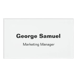 D'identification Badge de nom d'employé pour entreprise simple