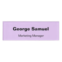 Badge de nom d'employé pour entreprise simple
