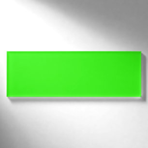 D'identification Badge de nom mince vert néon