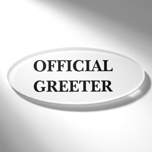 D'identification Badge Magnétique - Accueillant Officiel