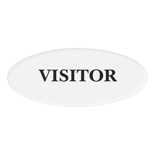 D'identification Badge Magnétique - Visiteur (Devant)