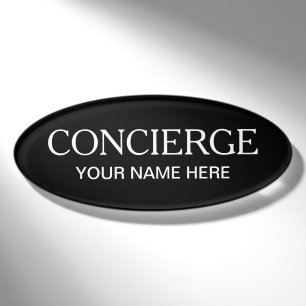 D'identification Badge nominatif magnétique personnalisé Concierge