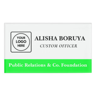 D'identification Badge nominatif personnel Logo de l'entreprise mag