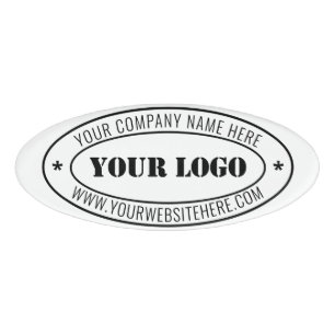 D'identification Exemple de badge de nom d'entreprise personnalisé