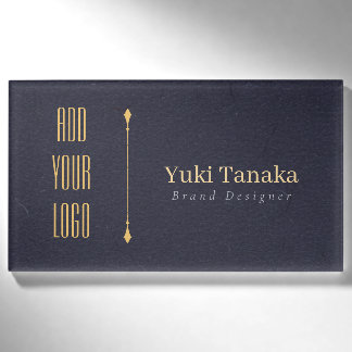 D'identification Minimal Name Badge | Elegant Magnetic Acrylic Name