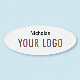 D'identification Nom ovale Badge Magnet Logo personnalisé Personnel