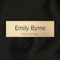 Simple Gold Employé Nom magnétique Balise Badge