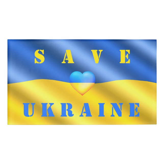 D'identification Support Ukraine Badge drapeau ukrainien - Liberté (Devant)