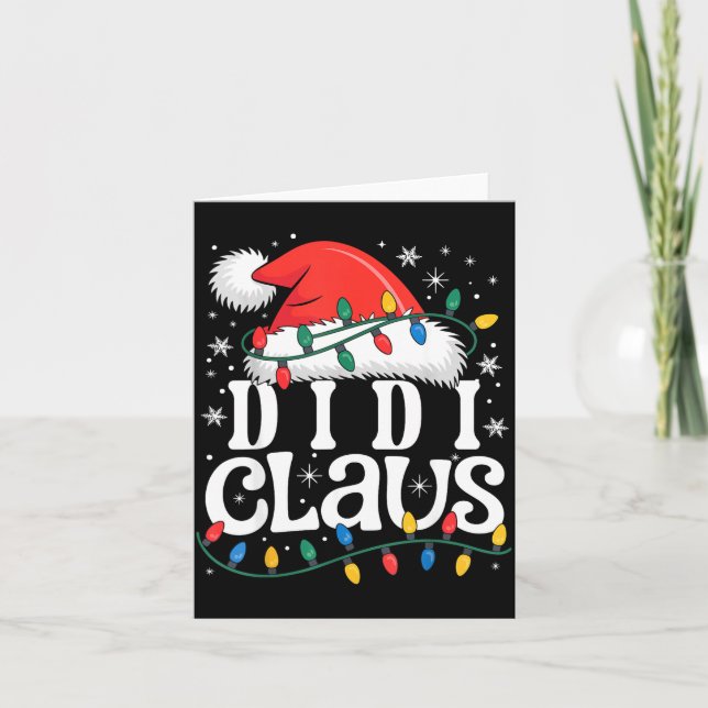 Didi Claus Funny Xmas Christmas Grandma Holiday St Karte (Vorderseite)
