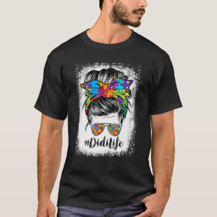Didi Life Unordentliche Buns Haarbandana Brille Au T-Shirt