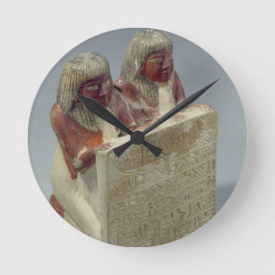 Didi und Pendua, die eine Hymne dem Sonnengott Runde Wanduhr